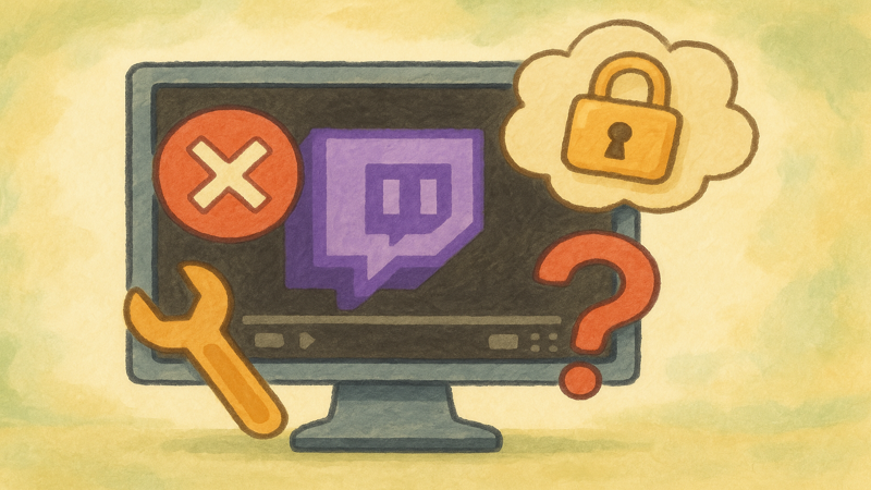 3. Twitchブラウザ版でよくある問題と解決方法