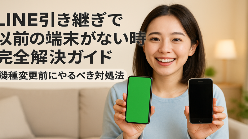 LINE引き継ぎで以前の端末がない時の完全解決ガイド｜機種変更前にやるべき対処法