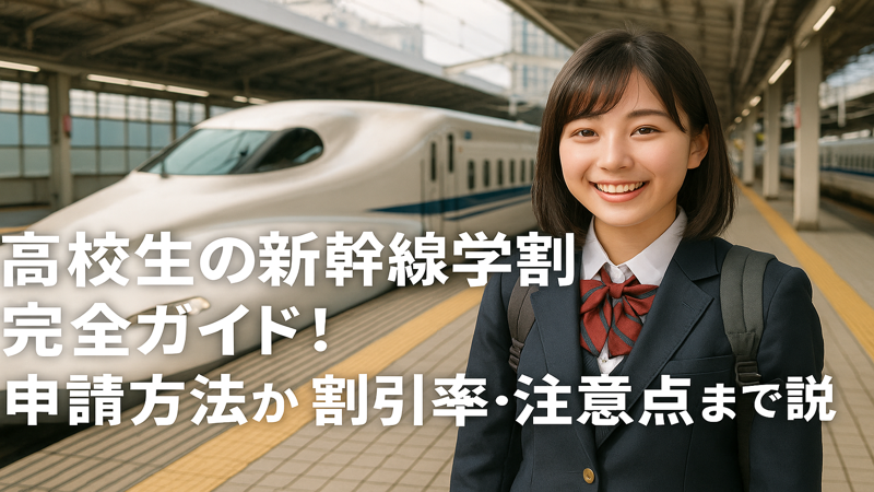 高校生の新幹線学割完全ガイド！申請方法から割引率・注意点まで徹底解説