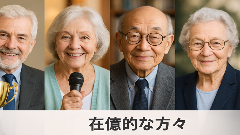 1.90歳以上の有名人で存命中の代表的な方々