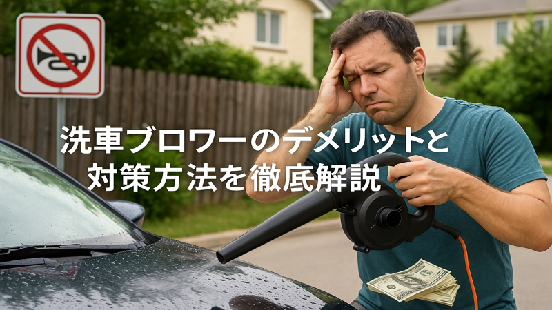 1.洗車ブロワーのデメリットとは