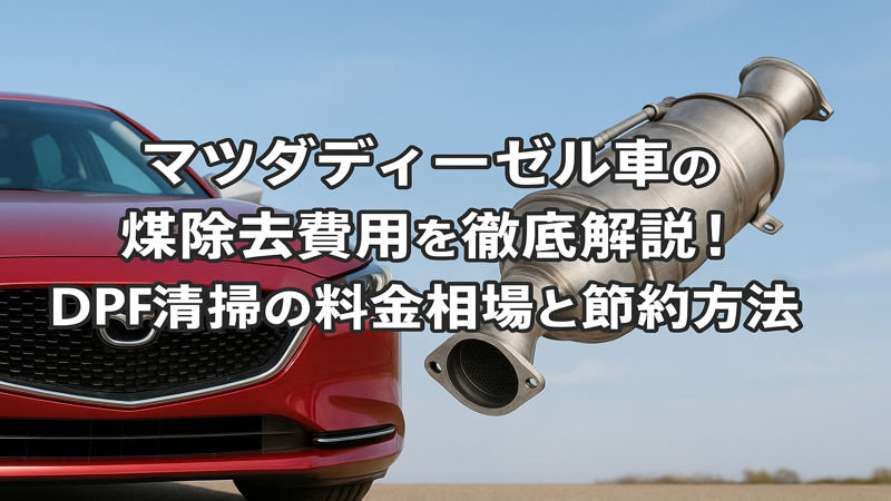 マツダディーゼル車の煤除去費用を徹底解説！DPF清掃の料金相場と節約方法