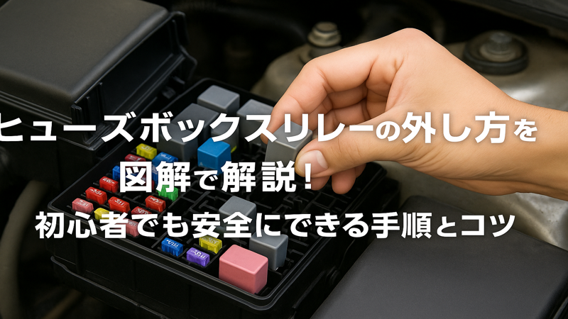 ヒューズボックスリレーの外し方を図解で解説！初心者でも安全にできる手順とコツ