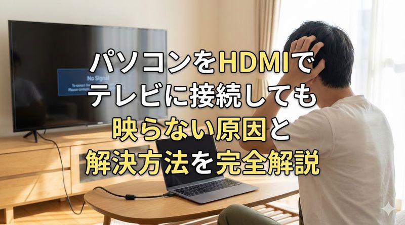 パソコンをHDMIでテレビに接続しても映らない原因と解決方法を完全解説