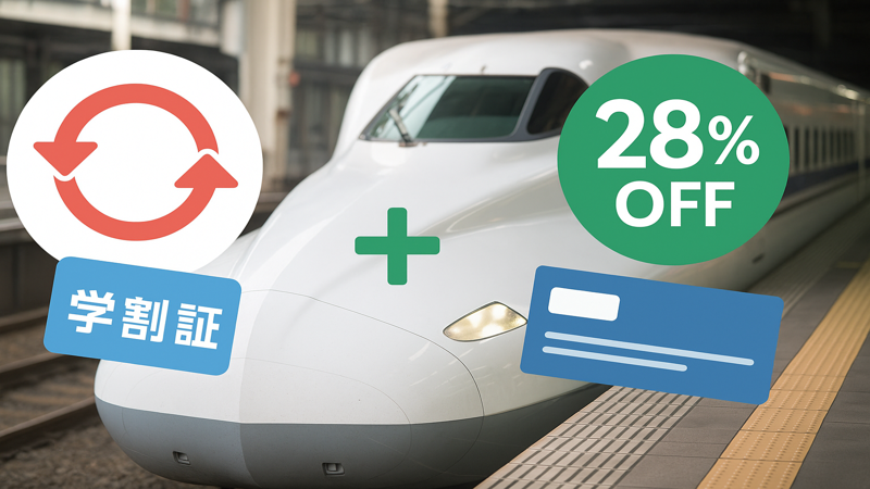 3. 新幹線学割と併用できるお得な割引制度