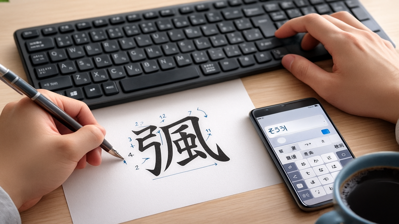 4.「颯」の書き方とパソコン・スマホでの入力方法