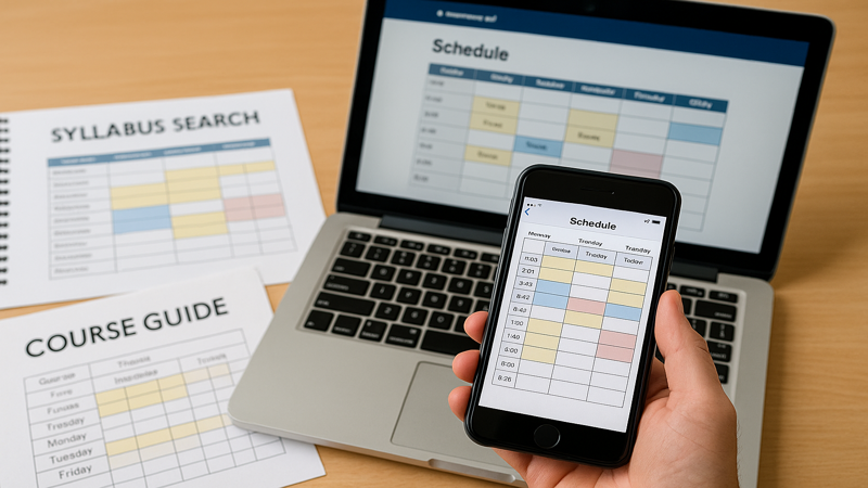2.立正大学時間割の確認方法