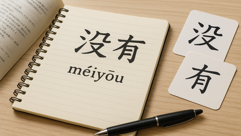 1.中国語「没有(メイヨー)」の基本を理解しよう
