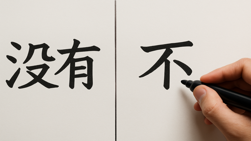 3.「没有」と「不」の違いを知ろう