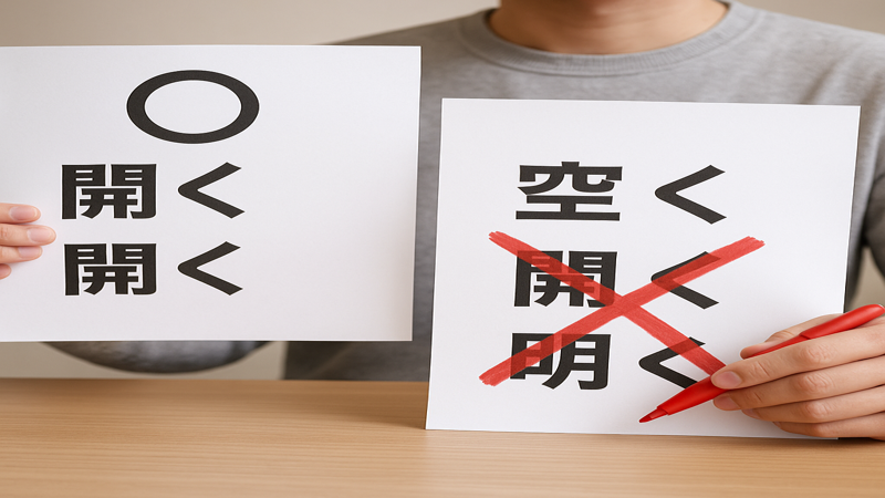 3.期間があく漢字で間違いやすいポイント