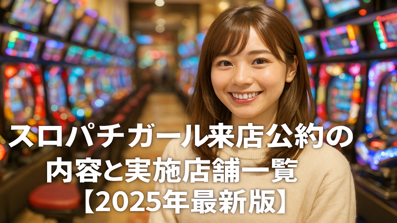 スロパチガール来店公約の内容と実施店舗一覧【2025年最新版】