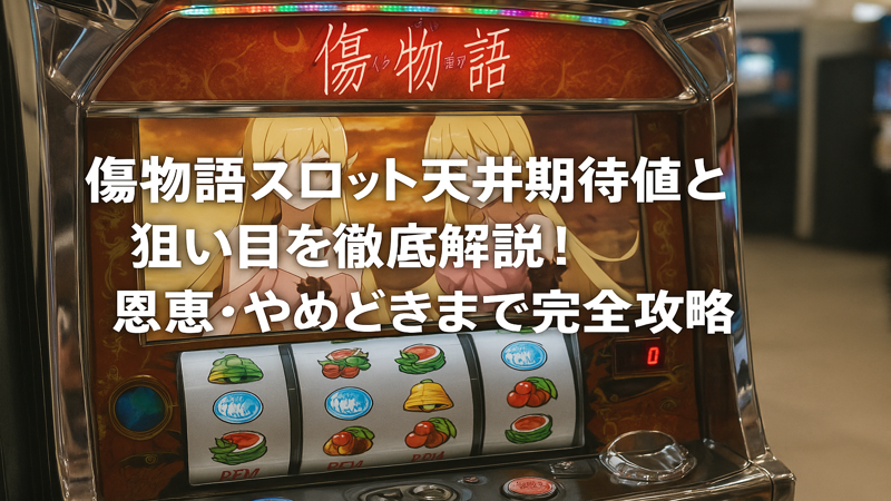傷物語スロット天井期待値と狙い目を徹底解説！恩恵・やめどきまで完全攻略