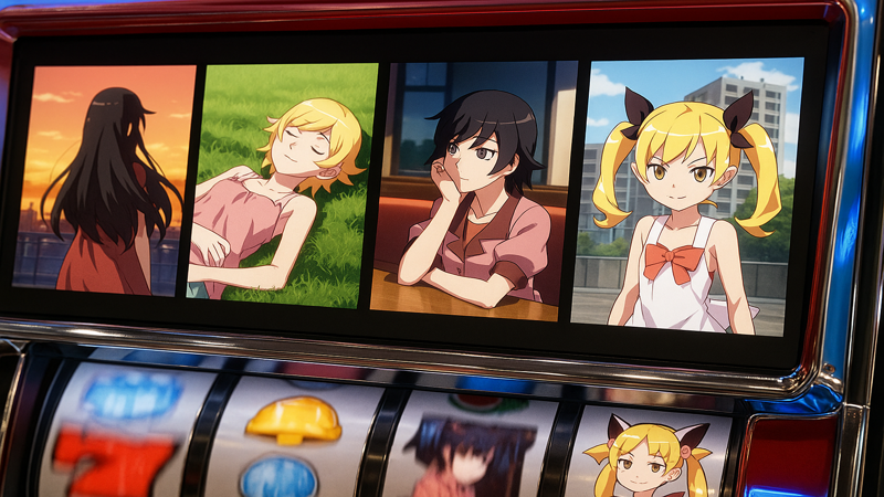 2.傷物語スロット終了画面の全パターン一覧