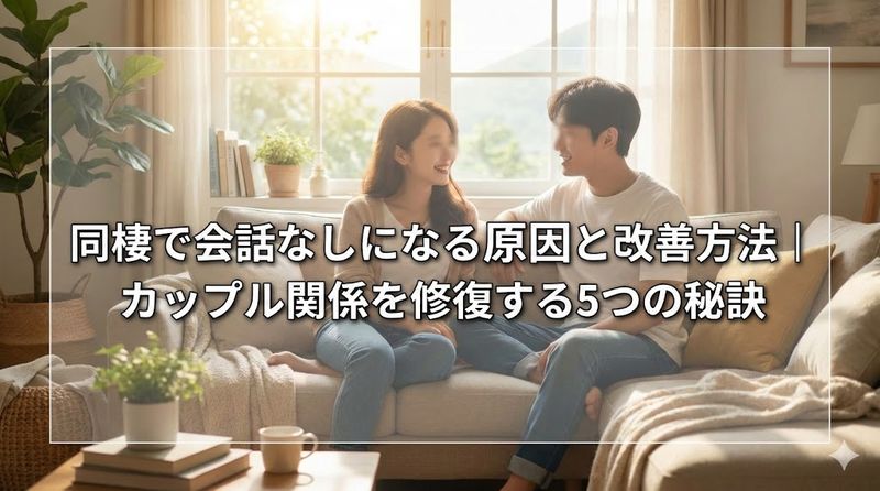 同棲で会話なしになる原因と改善方法|カップル関係を修復する5つの秘訣