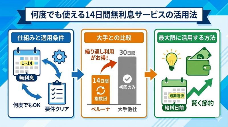 5.何度でも使える14日間無利息サービスの活用法