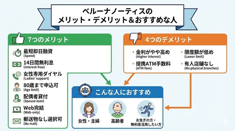 8.ベルーナノーティスのメリット・デメリット