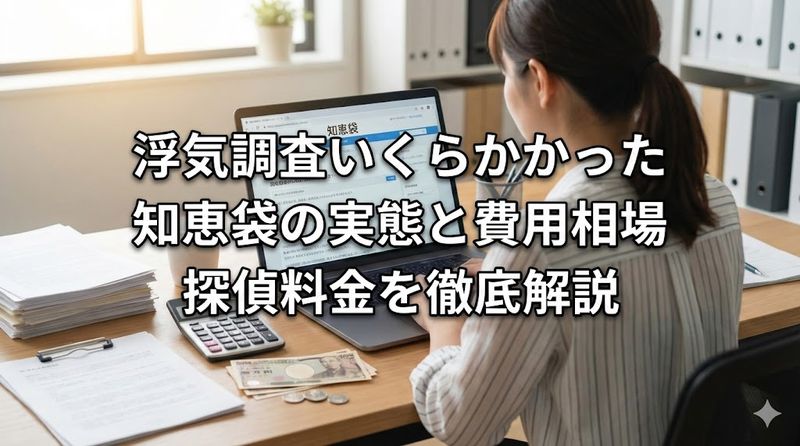 浮気調査いくらかかった知恵袋の実態と費用相場|探偵料金を徹底解説