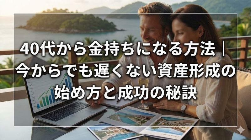 40代から金持ちになる方法｜今からでも遅くない資産形成の始め方と成功の秘訣