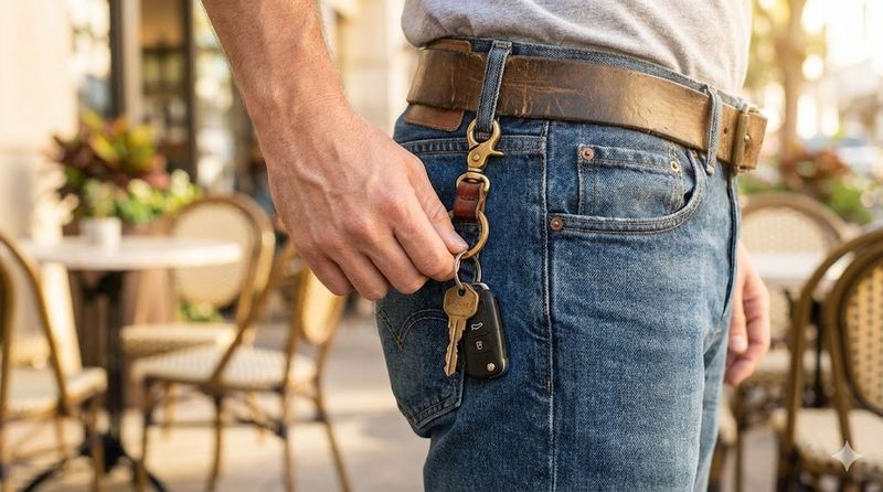 1.ズボンに付けるキーホルダーとは