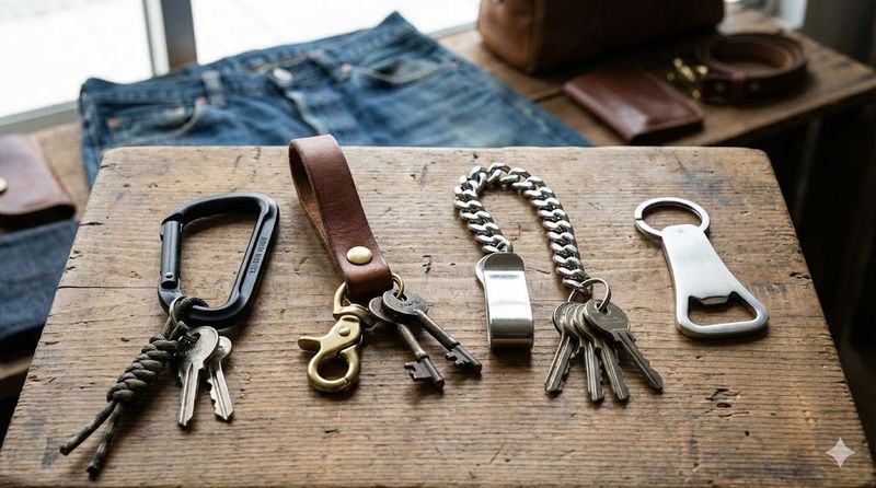 2.ズボンに付けるキーホルダーの種類と特徴